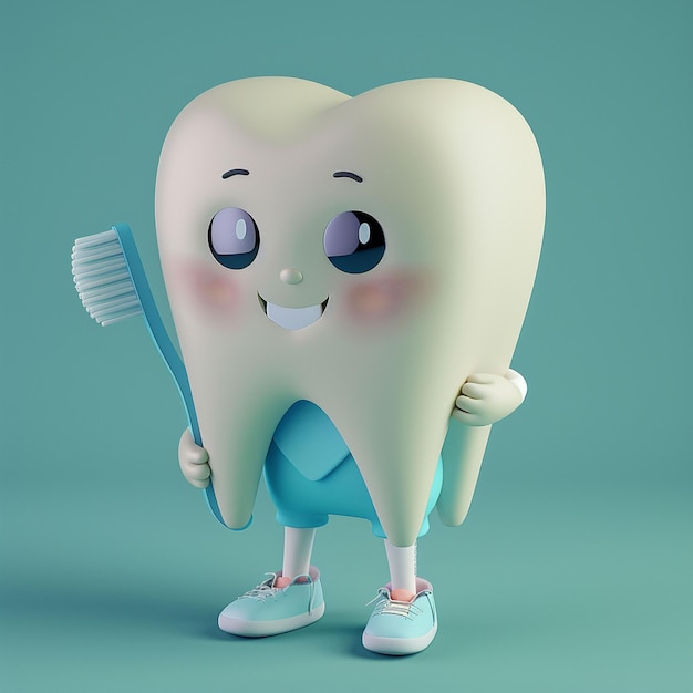 Tooth Fairy Day Cute 3D Illustration