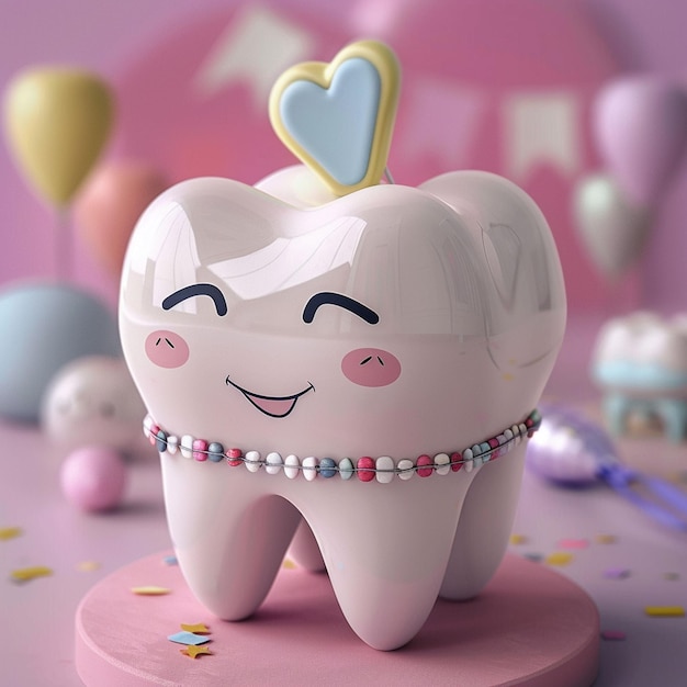 Tooth Fairy Day Cute 3D Illustration