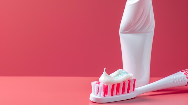 a toothbrush holder with a pink toothpaste in the middle of it