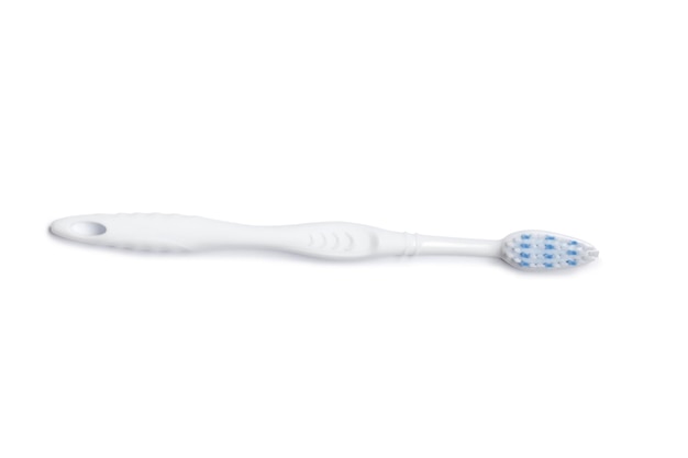 Toothbrushes on white background. Dental care