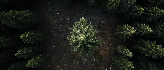 Photo a top down view directly above a highway during the day with green trees and grass along the road