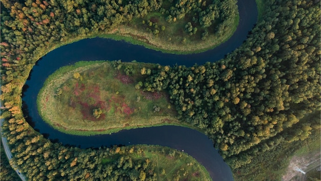 top down view of the magnificent and beautiful nature