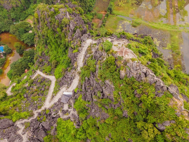 Top pagoda of hang mua temple rice fields ninh binh vietnam vietnam reopens borders after quarantine