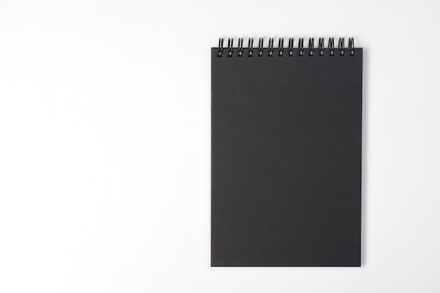 Top view collection of notebook front