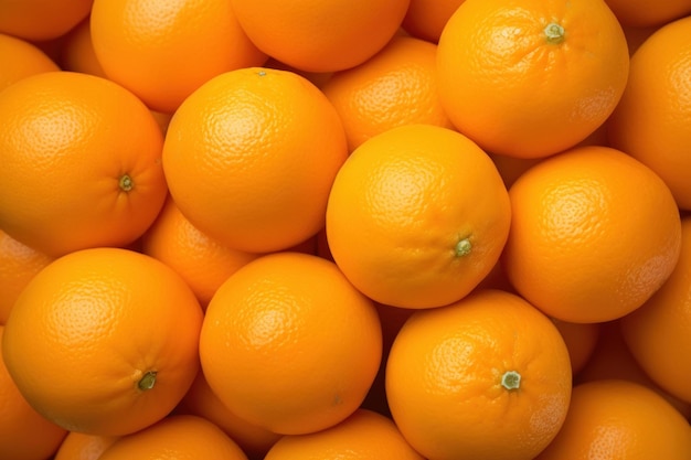 Top view of fresh oranges