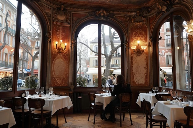 Top view friends having lunch in luxury restaurant