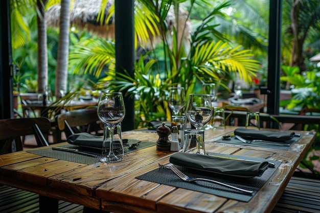 Top view friends having lunch in luxury restaurant