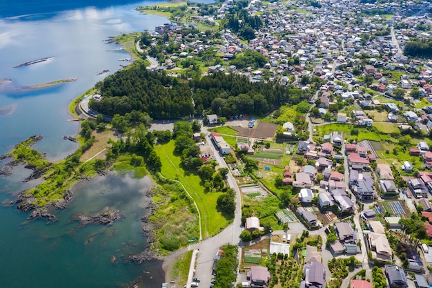 Top view of the Kawaguchiko in japan