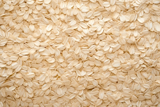 Top view of rolled oats as background