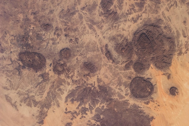 Top view of sahara desert Elements of this image furnished by NASA