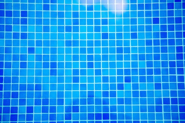 Top view Seamless water pool pattern in blue color