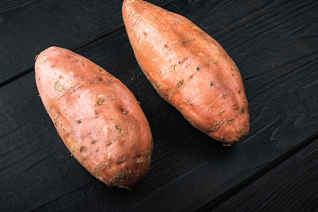 top view sweet potatoes