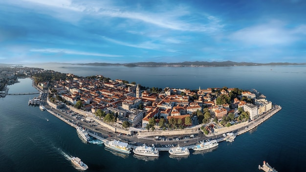 Top view of the Zadar Croatia