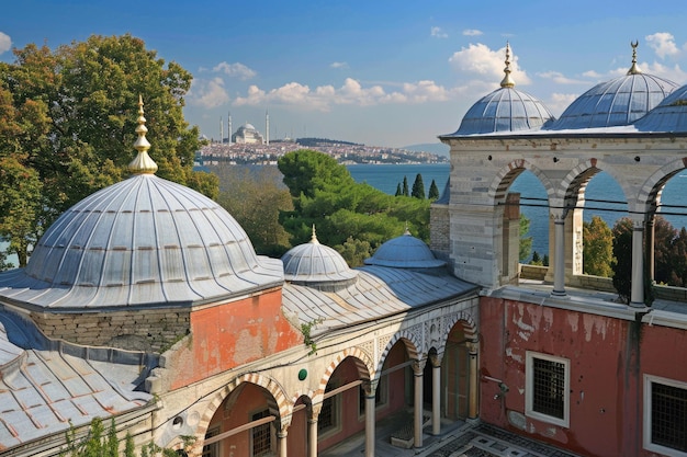 Topkapi Palace in Istanbul with its grand courtyards and Ottoman architecture