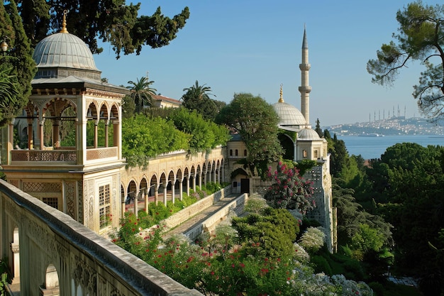 Topkapi Palace in Istanbul with its grand courtyards and Ottoman architecture