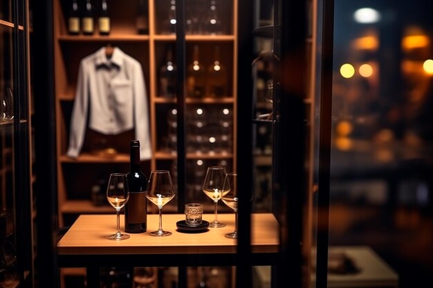 Photo a topnotch wine cellar known for its exceptional quality and sophistication