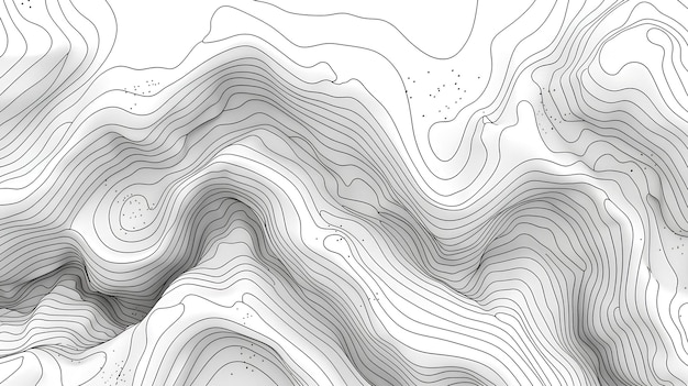 Photo topographic map contours