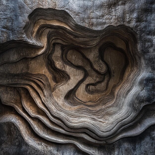 Photo topographical cycle forming cave highlights