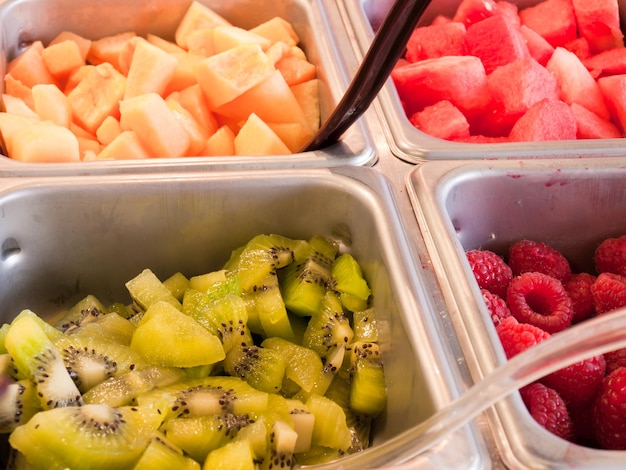 Toppings for frozen yogurt.