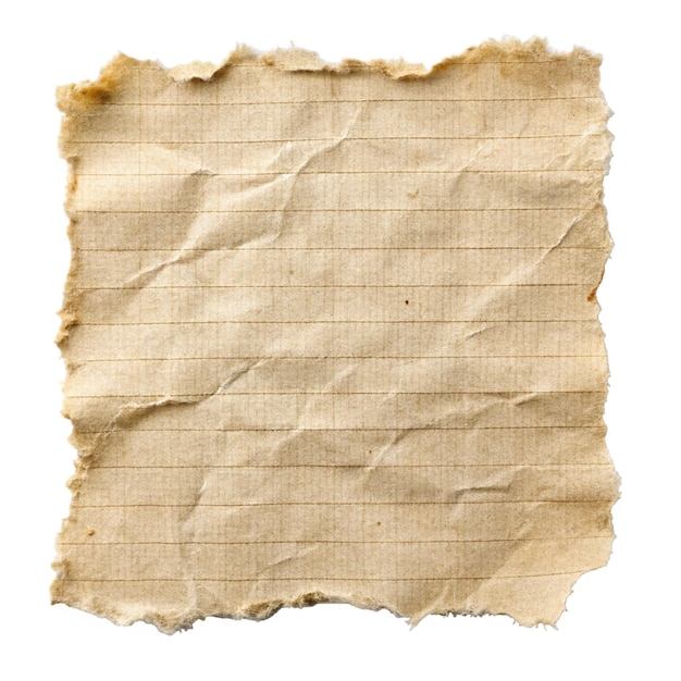 Torn and Crumpled Lined Paper Texture