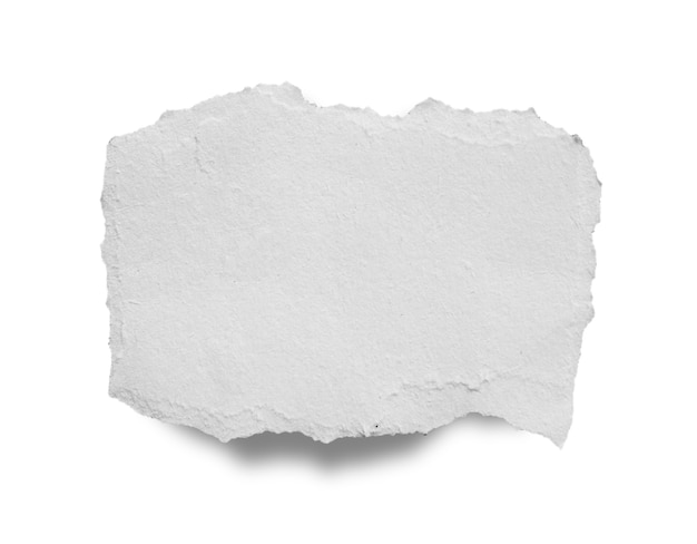 torn paper isolated on white background