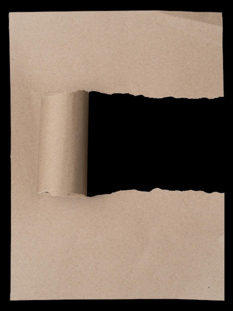 Torn Paper with space for text design Old brown paper texture background