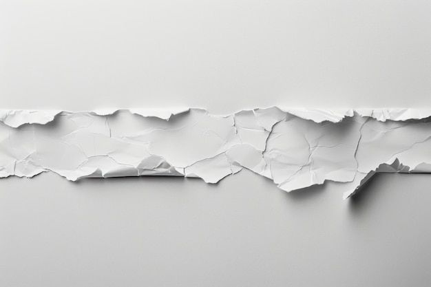 Torn white paper texture background