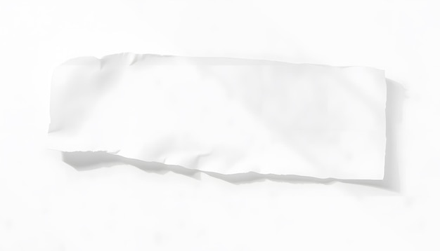 Torn white paper with shadow Isolated isolated with white highlights