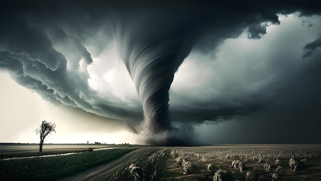 A tornado is shown in this image.