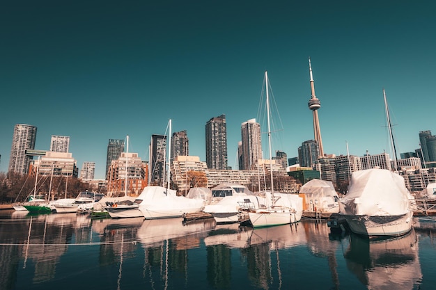 Toronto, Canada harbor front skyline