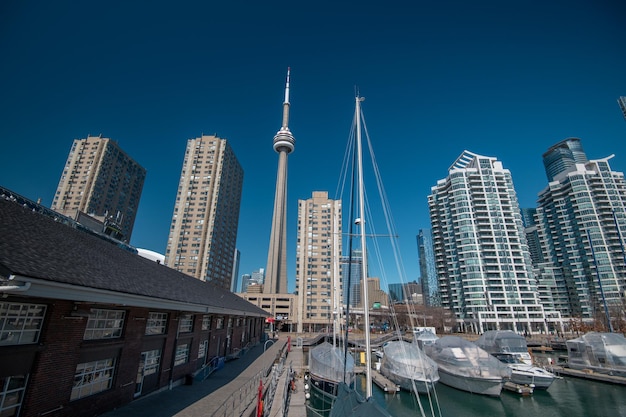 Toronto city skyline at Ontario, Canada