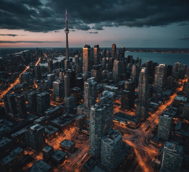 Photo toronto downtown cityscape