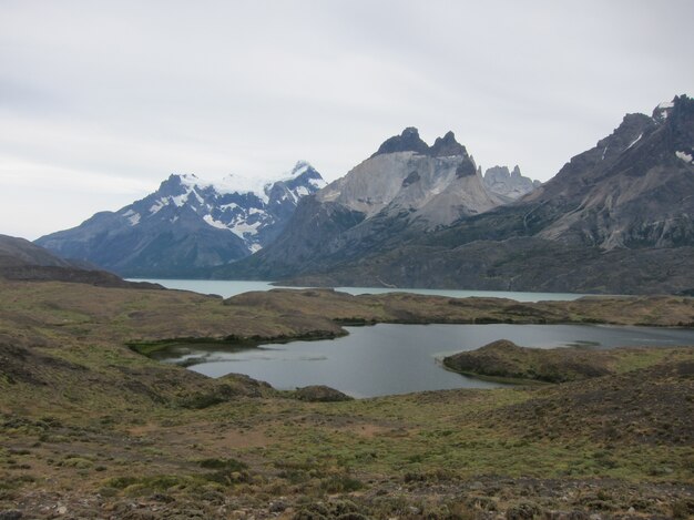 Photo torres del paine natural park chile patagonia