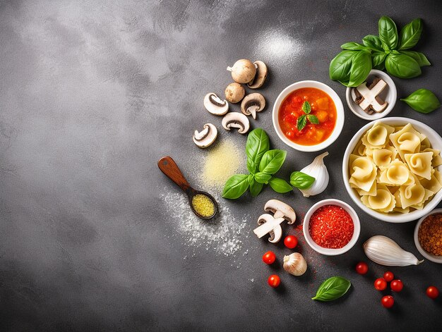 Tortellini soup with peas and carrots Selective focus generative ai