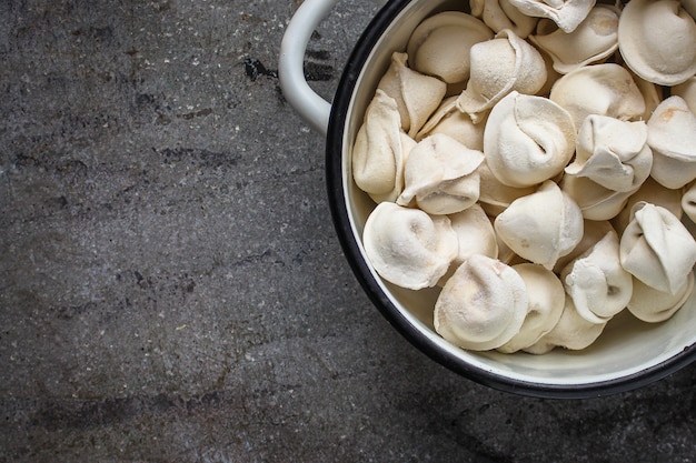 tortellini with filling (ravioli dumplings)