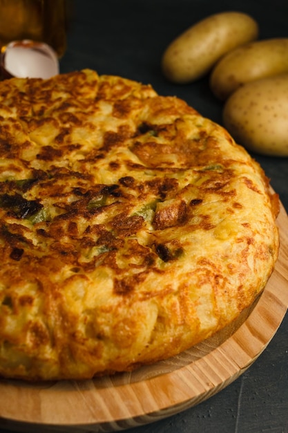 Tortilla de patatas traditional spanish dish