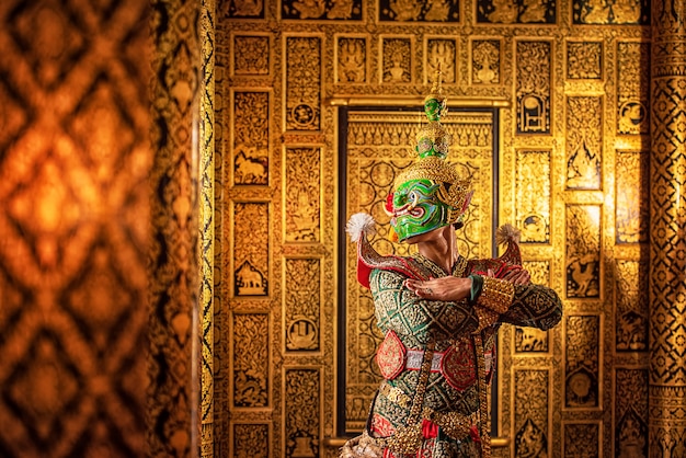 Tos-Sa-Kan: Khon is traditional dance drama art of Thai classical masked