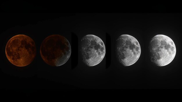 Photo total lunar eclipse