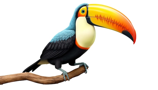 Toucan isolated on white background