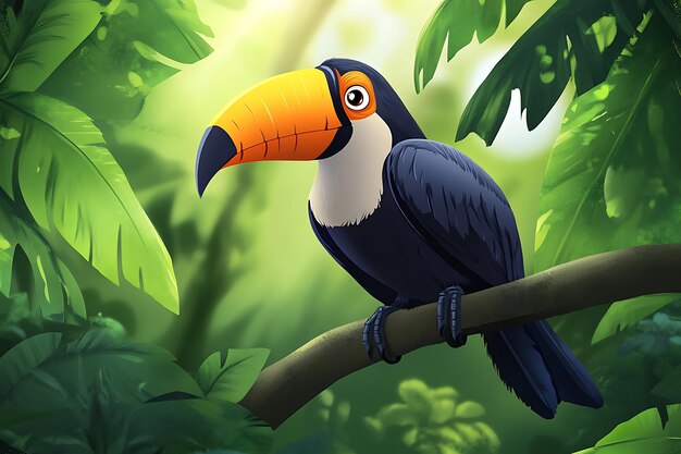 Toucan in the Rainforest