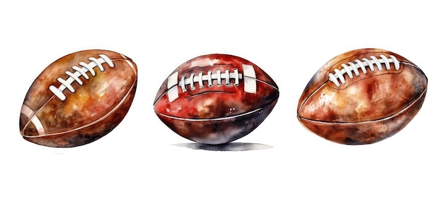 Touchdown american football ball ai generated