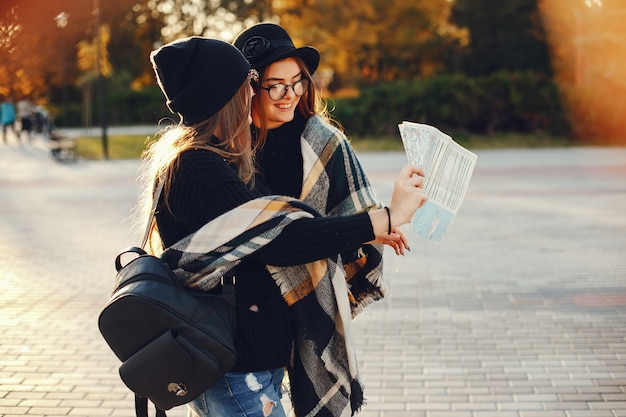 tourist girls