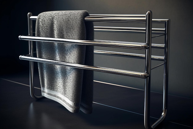 Towel rack with multiple bars