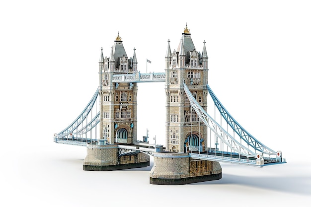 Tower Bridge isolated on transparent background