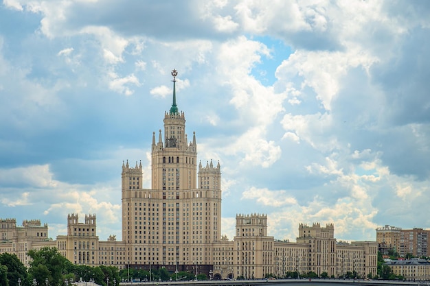 Tower building on Kotelnicheskaya embankment in Moscow