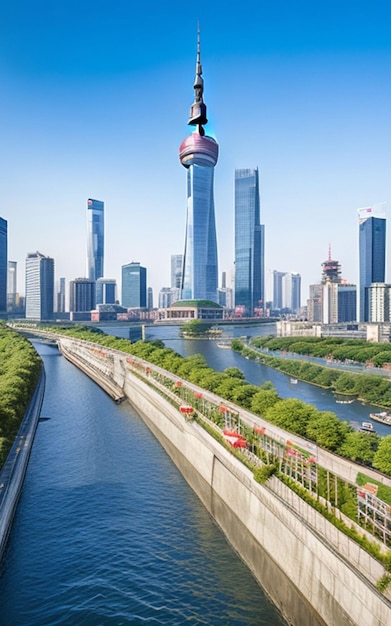 tower bund walkway avenue skyline main