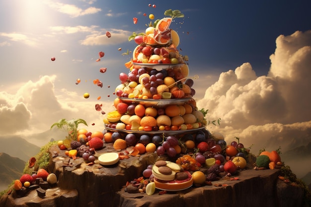 Tower of flavors that reveals culinary stories oct 00109 00