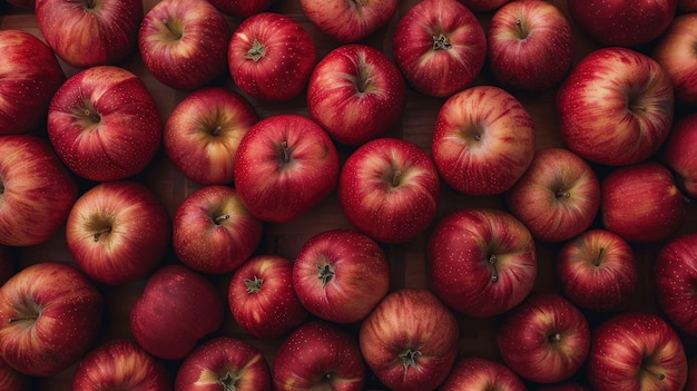 Towering Ruby Apples A Bountiful Stack