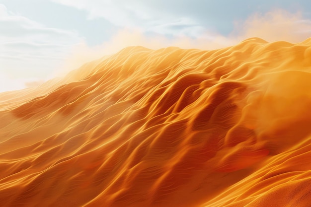 Photo towering sand dune wave in the desert