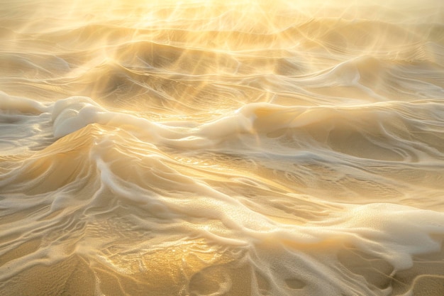 Towering sand dunes stretch endlessly under the blazing sun a sea of golden waves